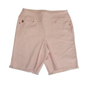 Belle By Kim Gravel Womens 6 Pink Denim Shorts 3654